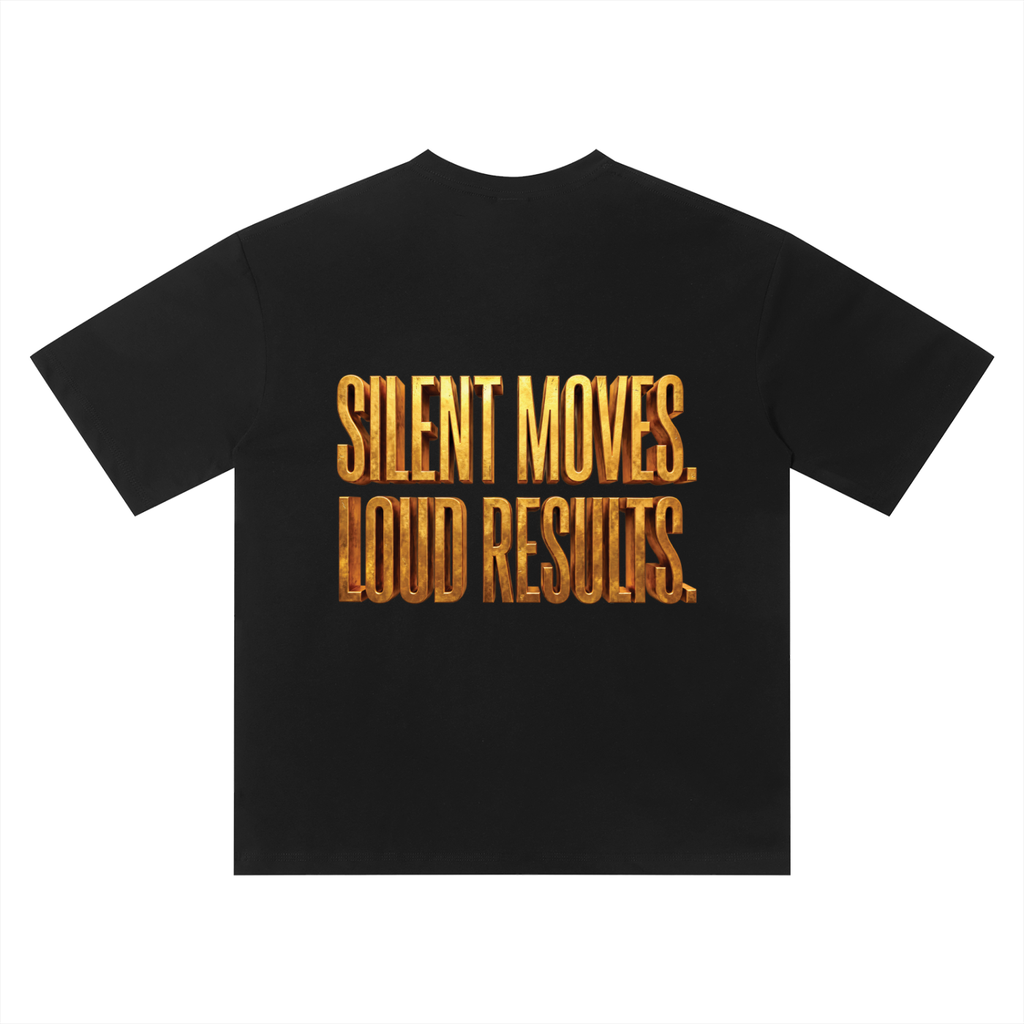 TOBU SILENT MOVES LOUD RESULTS QUICK DRY SMART T-SHIRT | UNISEX 150 GSM LIGHTWEIGHT TEE