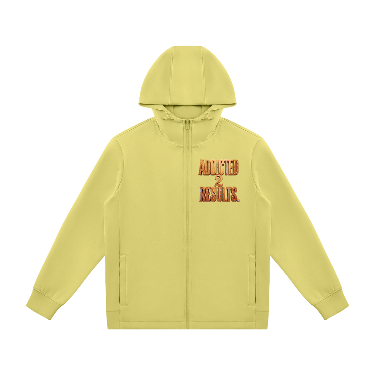 ADDICTED TO RESULTS 380 GSM PANELED FULL ZIP HOODIE | UNISEX PREMIUM LIFESTYLE JACKET