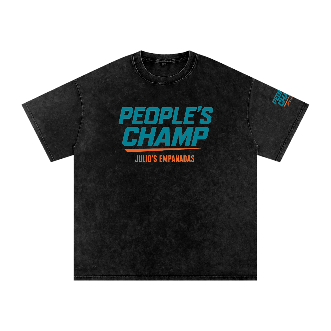 PEOPLE'S CHAMP Snow Washed Oversized Cotton T-Shirt