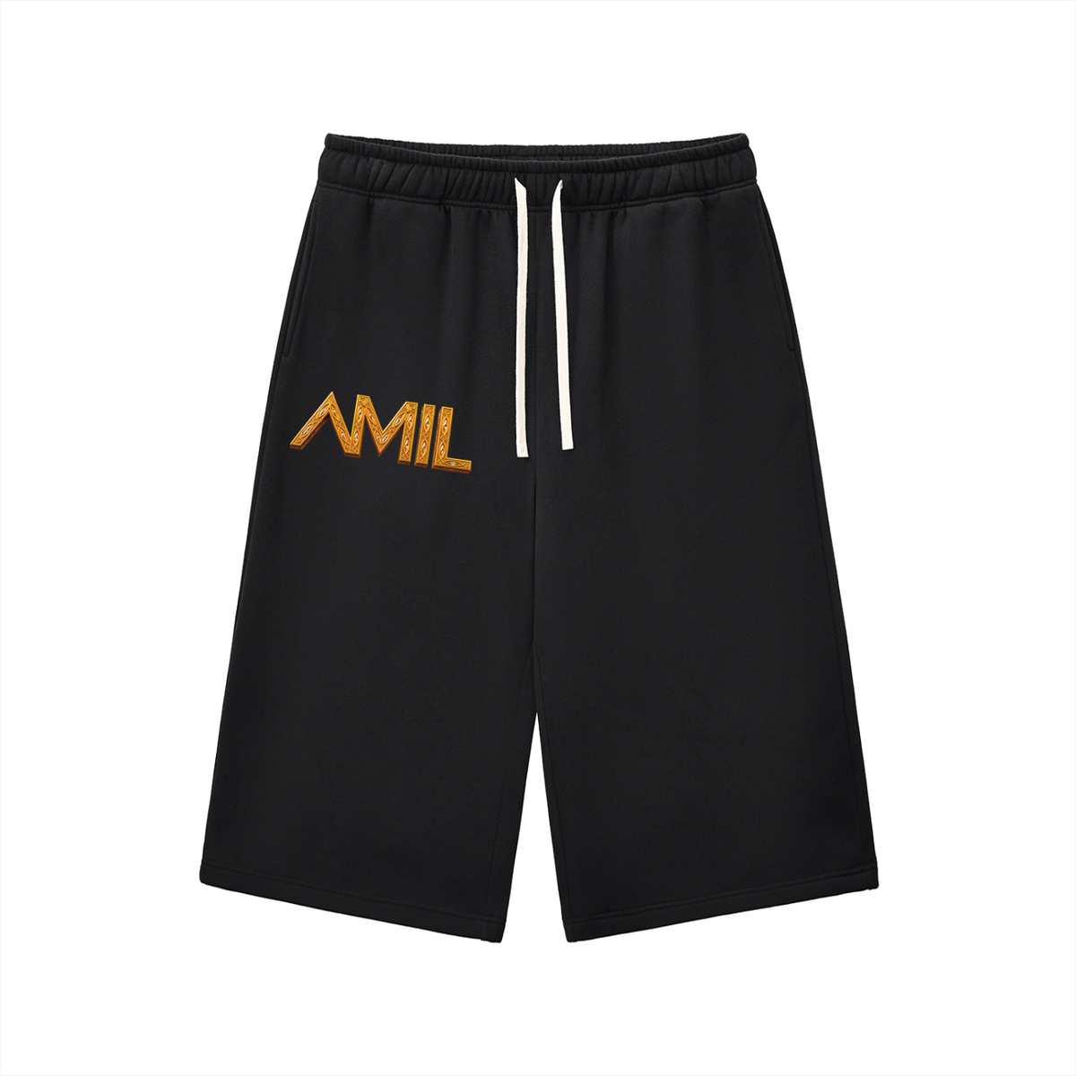 ALL MONEY IS LEGAL Relaxed Drawstring Three-Quarter Sweatpants