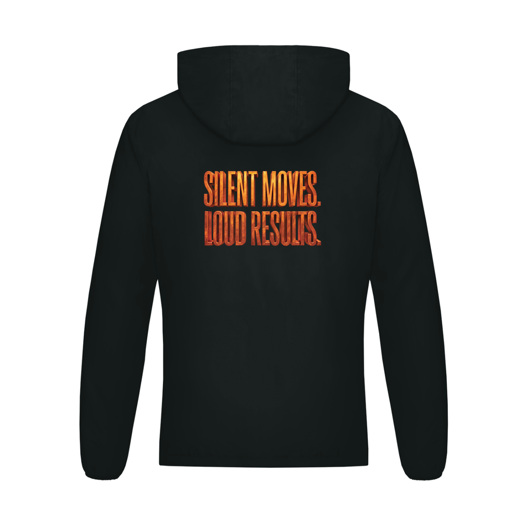 TOBU SILENT MOVES LOUD RESULTS 130 GSM HOODED SPORTS JACKET | UNISEX LIGHTWEIGHT PERFORMANCE APPAREL
