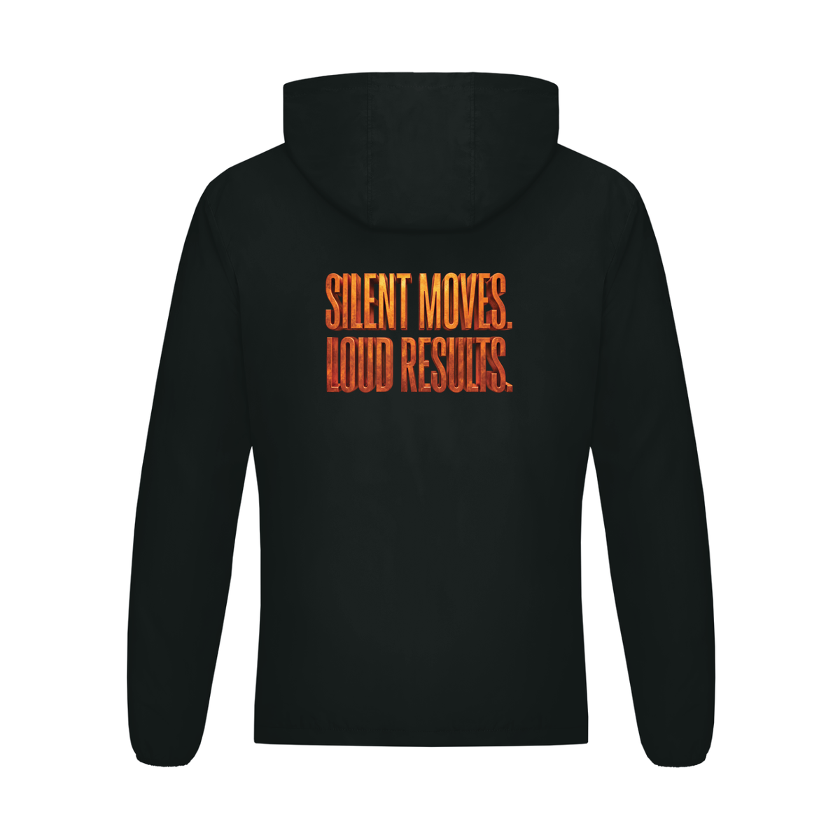 TOBU SILENT MOVES LOUD RESULTS 130 GSM HOODED SPORTS JACKET | UNISEX LIGHTWEIGHT PERFORMANCE APPAREL