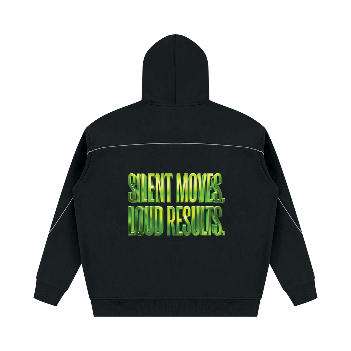 TOBU 345 GSM OVERSIZED PIPING FLEECE HOODIE | UNISEX PREMIUM STREETWEAR
