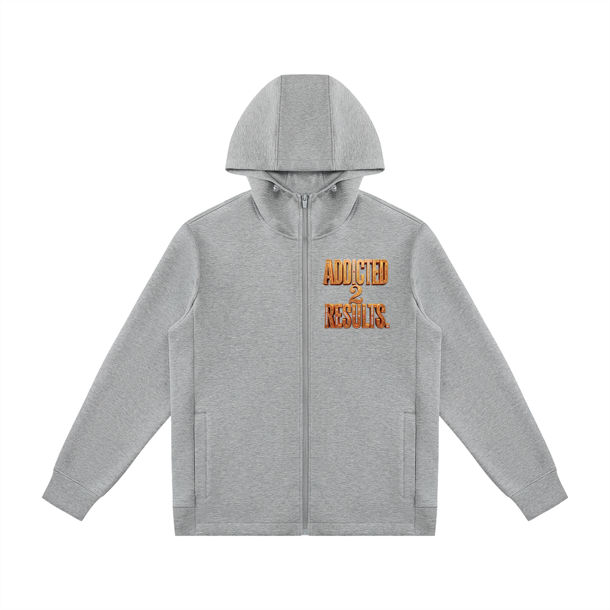 ADDICTED TO RESULTS 380 GSM PANELED FULL ZIP HOODIE | UNISEX PREMIUM LIFESTYLE JACKET