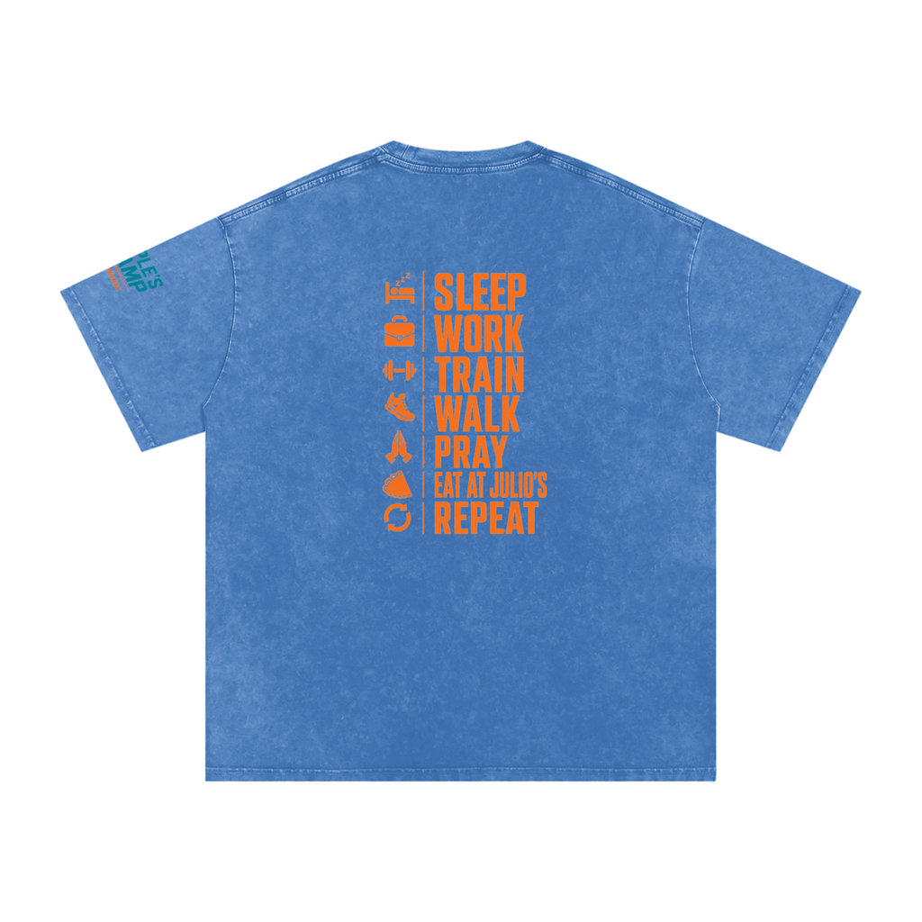 PEOPLE'S CHAMP Snow Washed Oversized Cotton T-Shirt