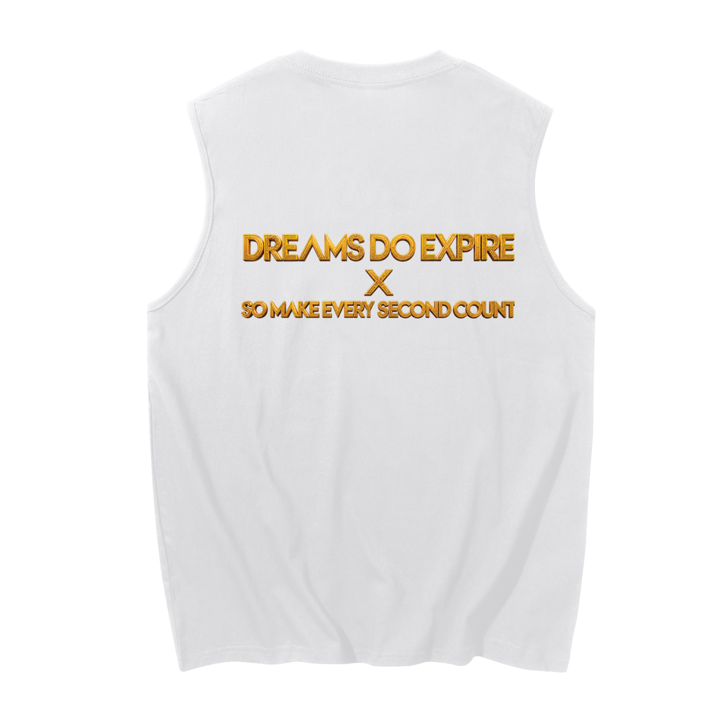 ALL MONEY IS LEGAL DREAMS DO EXPIRE MEN’S SLEEVELESS COTTON TANK TOP | 230 GSM PREMIUM LIFESTYLE WEAR
