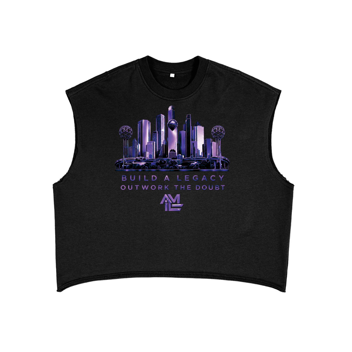 OWNERSHIP IS THE CULTURE — BUILD YOUR LEGACY FRENCH TERRY BOXY TANK TOP