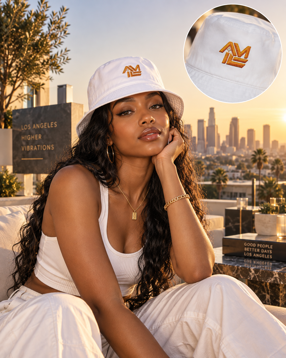 ALL MONEY IS LEGAL EVERYDAY HUSTLE Embroidered Monogram Bucket Hat