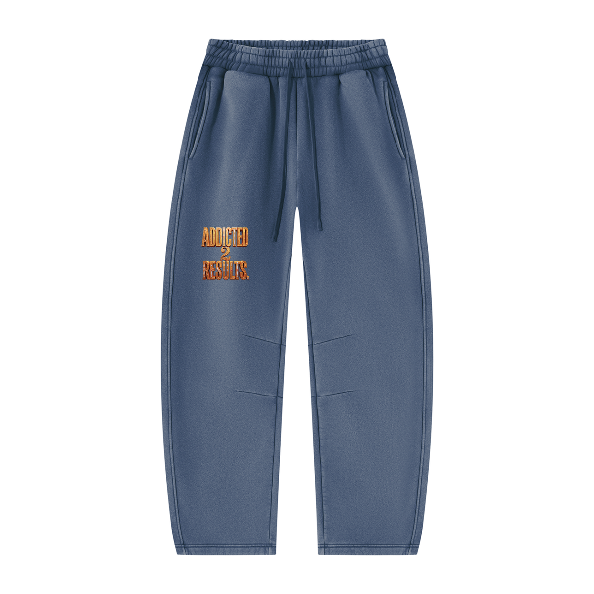 ADDICTED 2 RESULTS 345 GSM FLEECE BARREL LEG SWEATPANTS | UNISEX PREMIUM LIFESTYLE PANTS