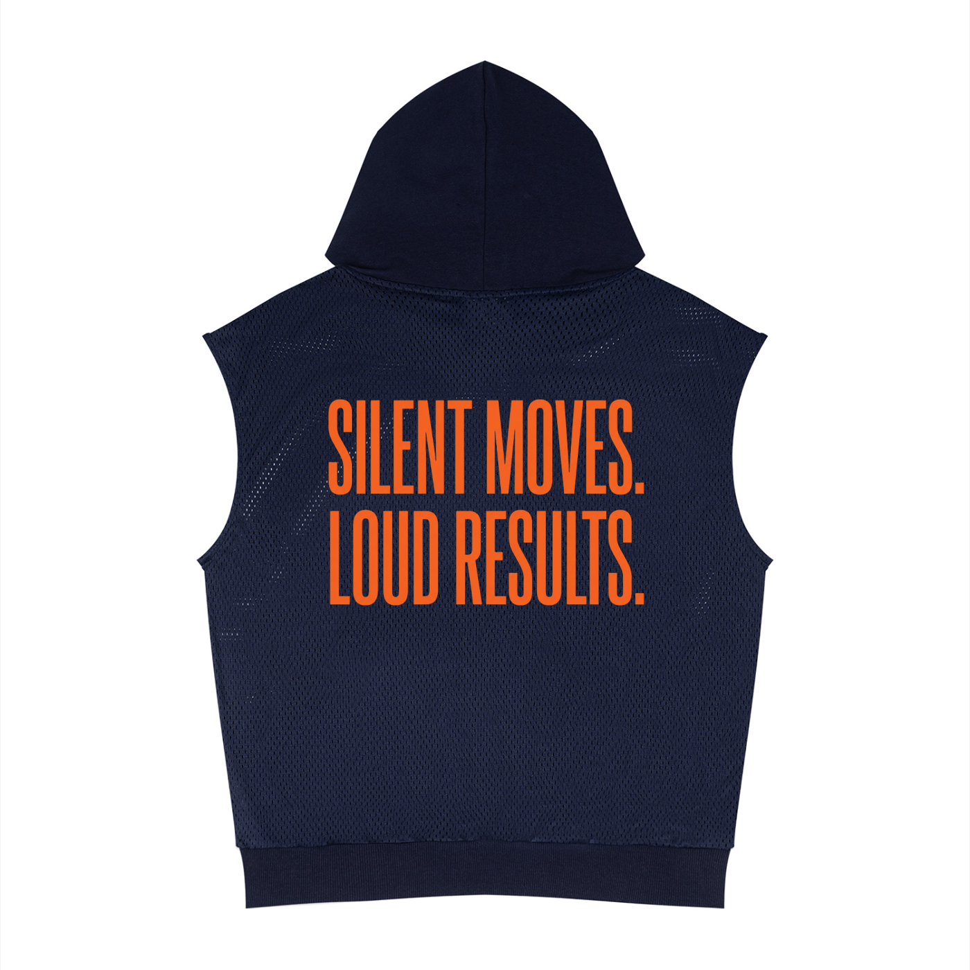 ALL MONEY IS LEGAL Panel Mesh Sleeveless Hoodie