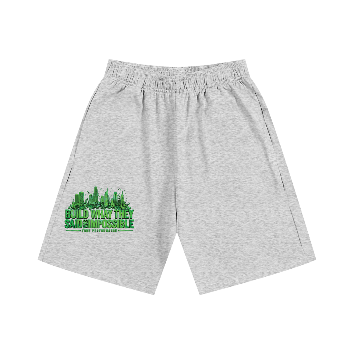 TOBU Build What They Said Was Impossible Heavyweight Cotton Shorts
