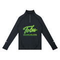 TOBU SILENT MOVES LOUD RESULTS MEN'S QUARTER-ZIP RAGLAN TRAINING SHIRT | 220 GSM PERFORMANCE APPAREL