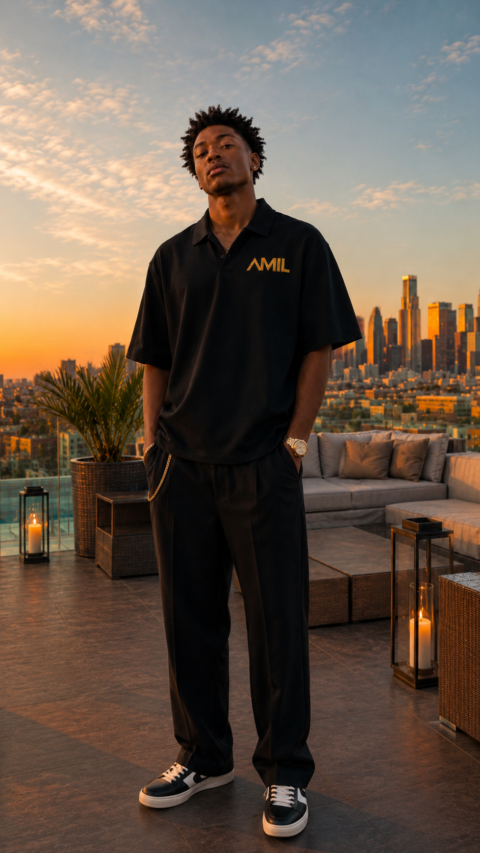 AMIL Executive Premium 375 GSM Heavyweight Oversized Polo Shirt