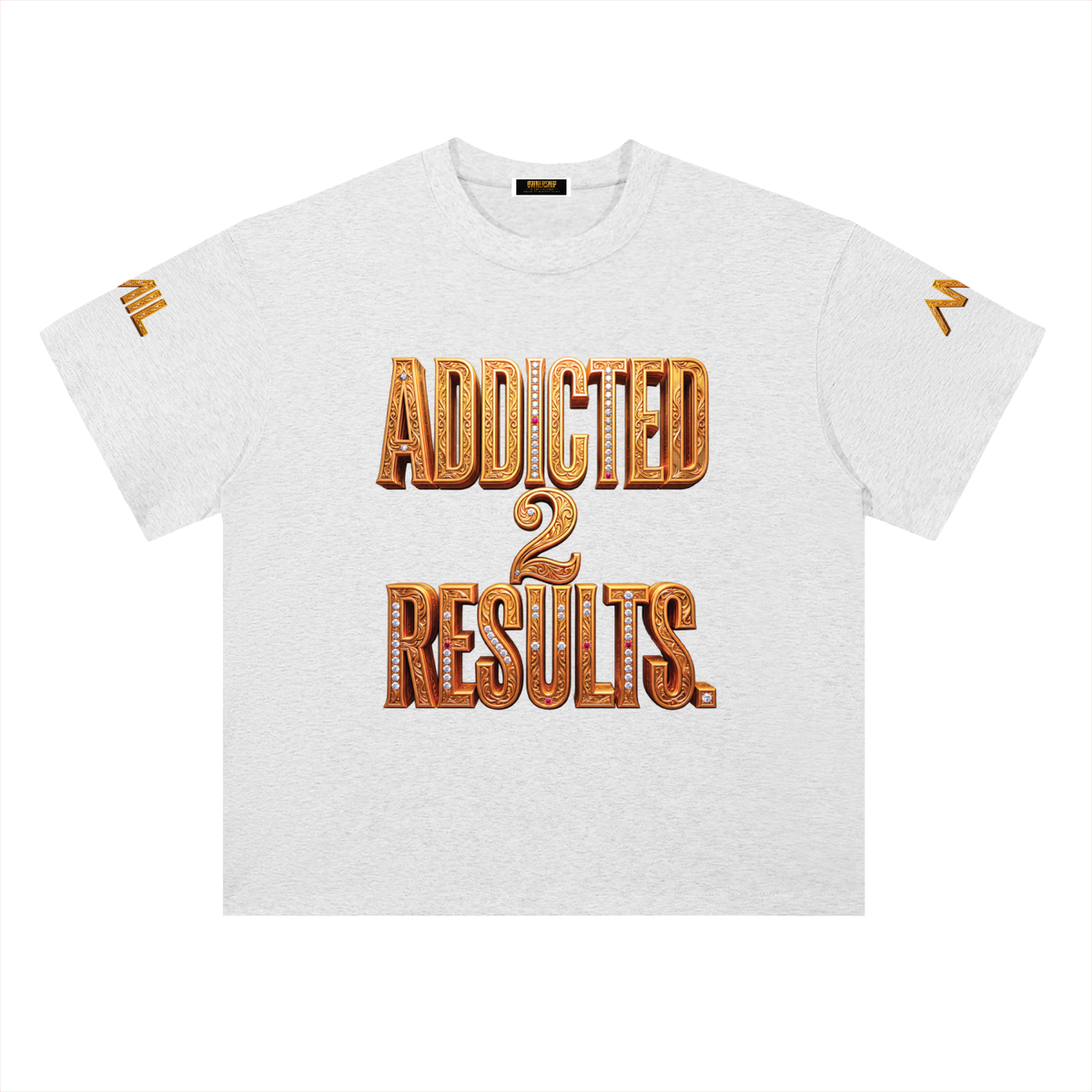 ADDICTED 2 RESULTS 300 GSM HEAVYWEIGHT COTTON T-SHIRT | UNISEX OVERSIZED PREMIUM LIFESTYLE TEE
