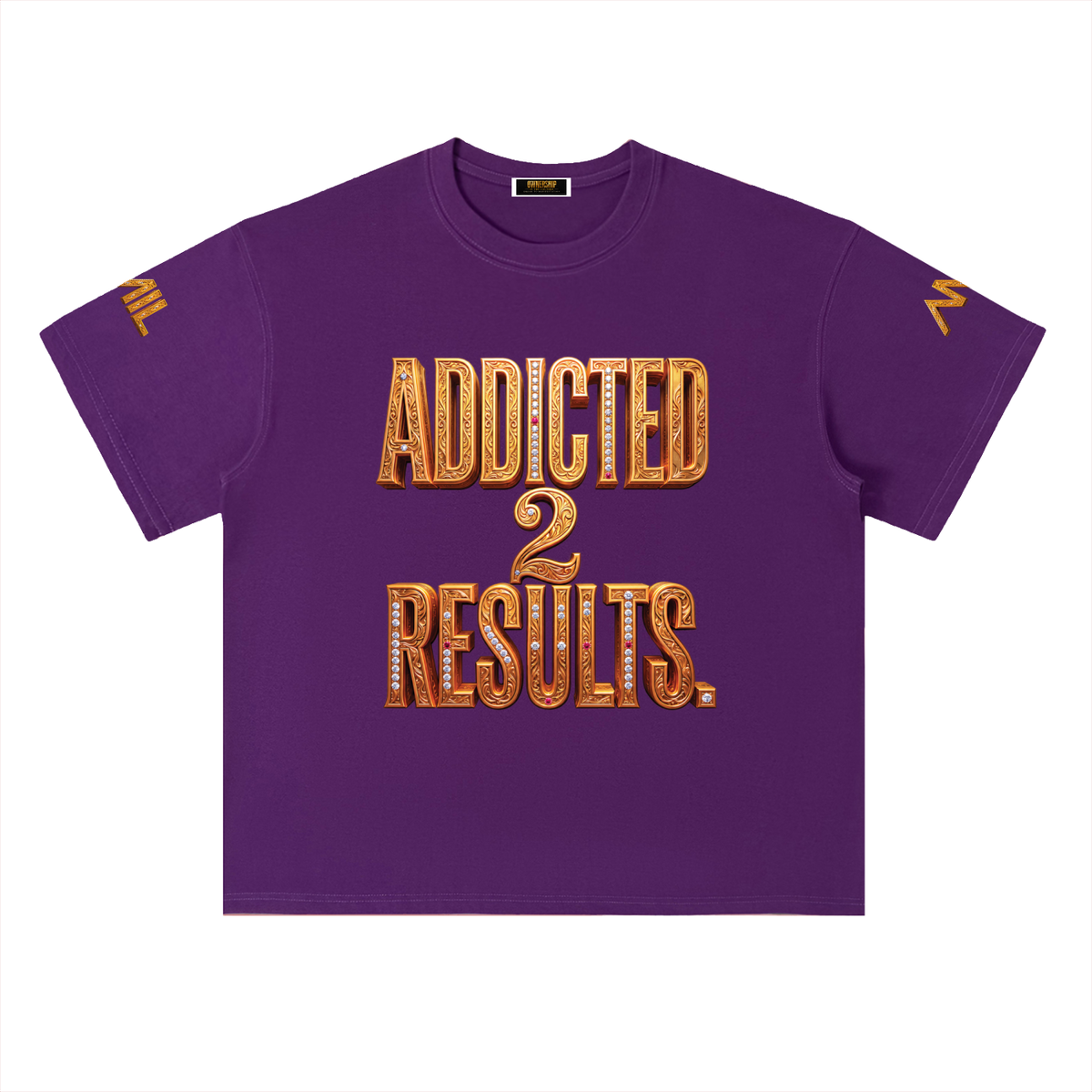 ADDICTED 2 RESULTS 300 GSM HEAVYWEIGHT COTTON T-SHIRT | UNISEX OVERSIZED PREMIUM LIFESTYLE TEE