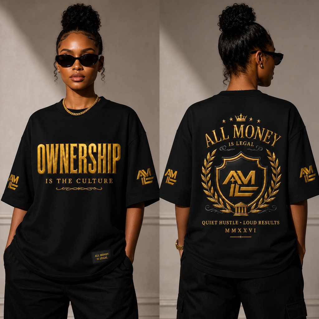 OWNERSHIP IS THE CULTURE Heavyweight Drop Shoulder Cotton T-Shirt