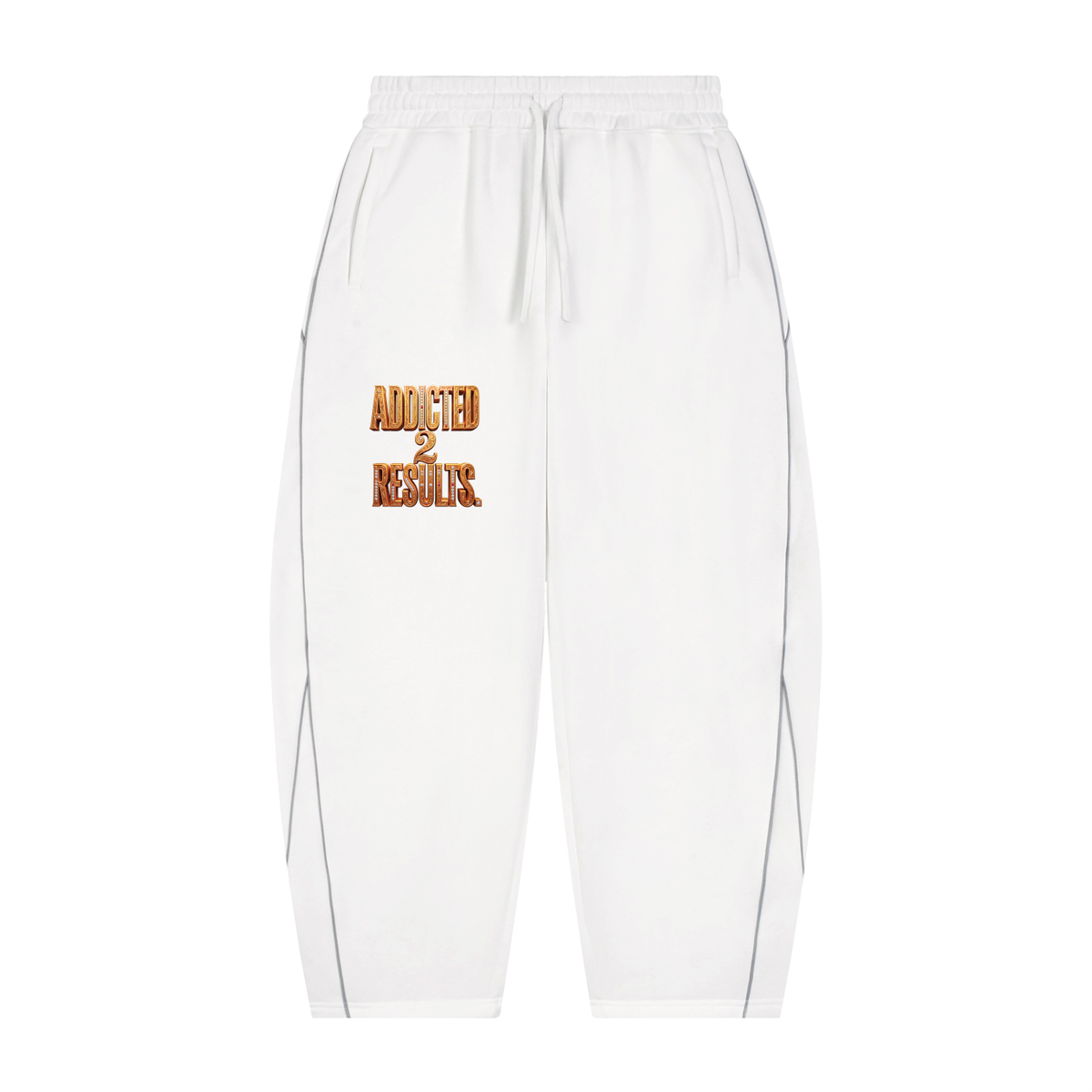 ADDICTED 2 RESULTS 345 GSM FLEECE BARREL LEG SWEATPANTS | UNISEX PREMIUM LIFESTYLE PANTS