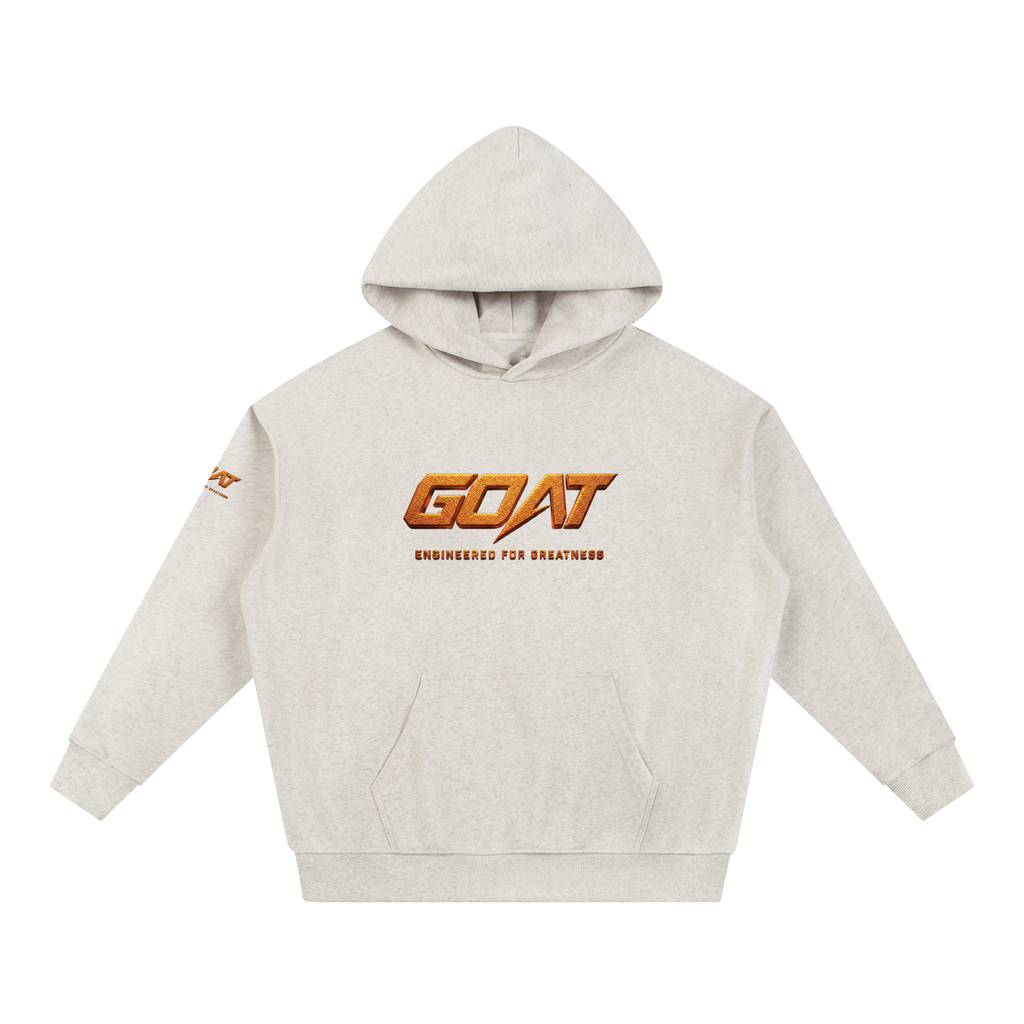 GOAT SOCIETY SILENT MOVES LOUD RESULTS ESSENTIAL HEAVYWEIGHT HOODIE | 430 GSM PREMIUM COTTON BLEND