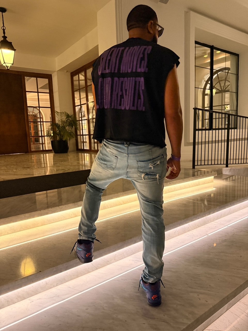Silent Moves Loud Results French Terry Boxy Tank Top