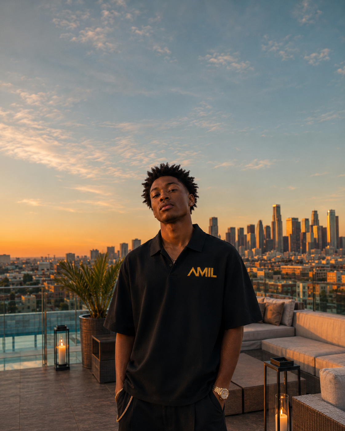 AMIL Executive Premium 375 GSM Heavyweight Oversized Polo Shirt
