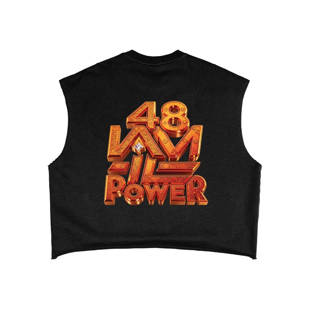 ALL MONEY IS LEGAL 48 Laws of Power French Terry Boxy Tank Top