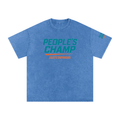 PEOPLE'S CHAMP Snow Washed Oversized Cotton T-Shirt