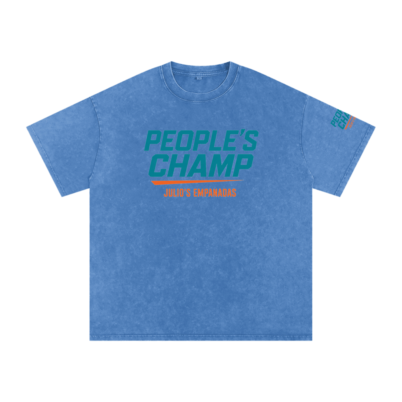 PEOPLE'S CHAMP Snow Washed Oversized Cotton T-Shirt