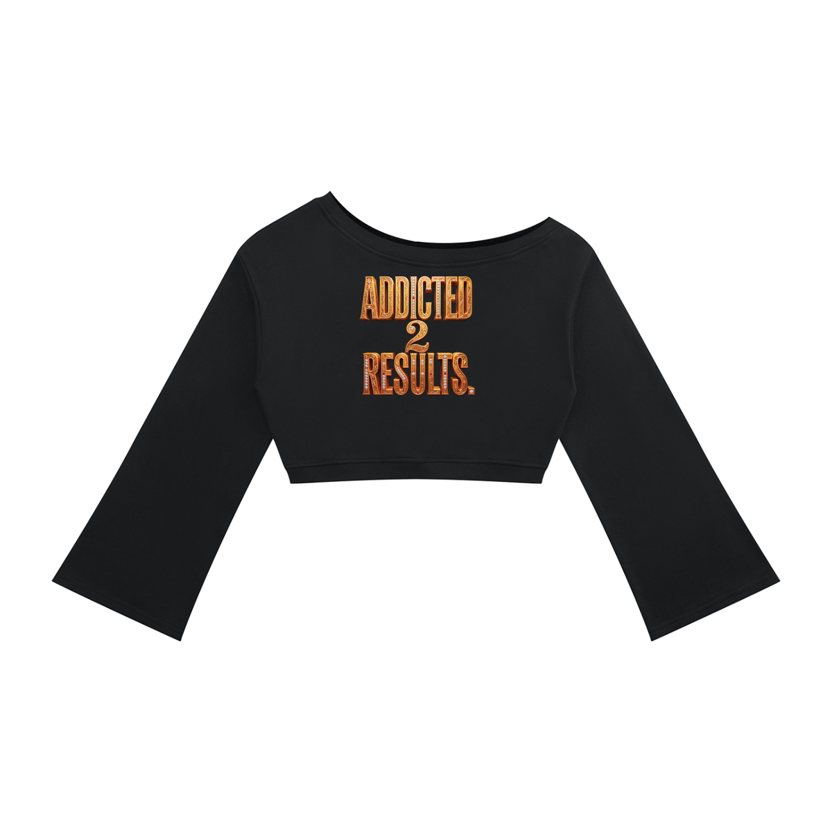 ADDICTED 2 RESULTS WOMEN’S OFF-SHOULDER CROPPED SWEATSHIRT | 310 GSM PREMIUM LIFESTYLE WEAR