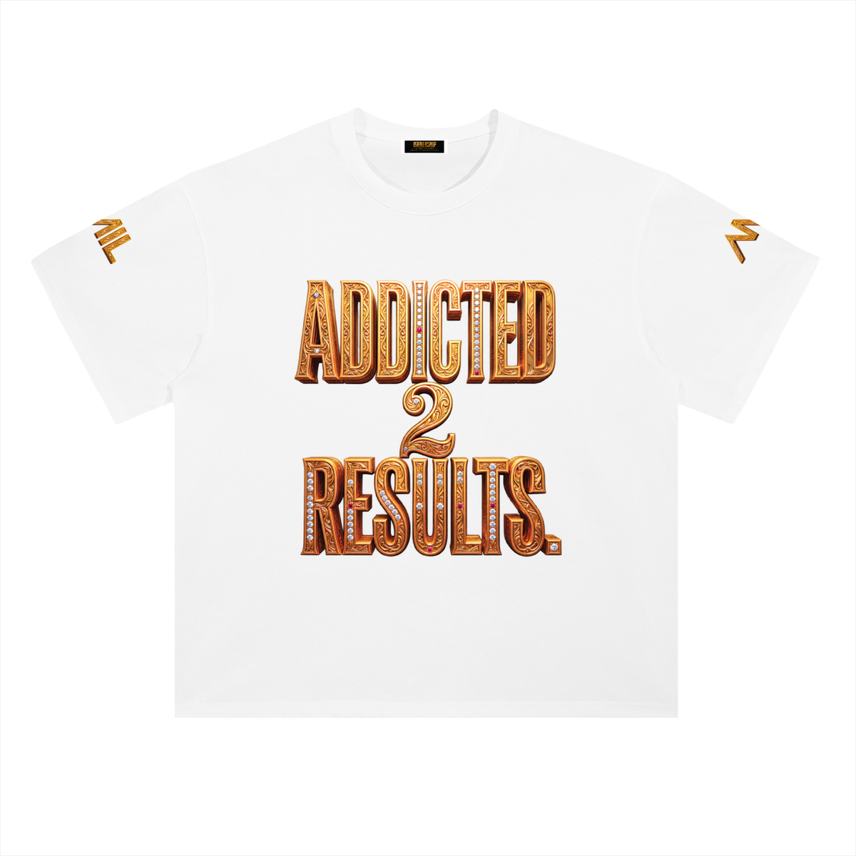 ADDICTED 2 RESULTS 300 GSM HEAVYWEIGHT COTTON T-SHIRT | UNISEX OVERSIZED PREMIUM LIFESTYLE TEE