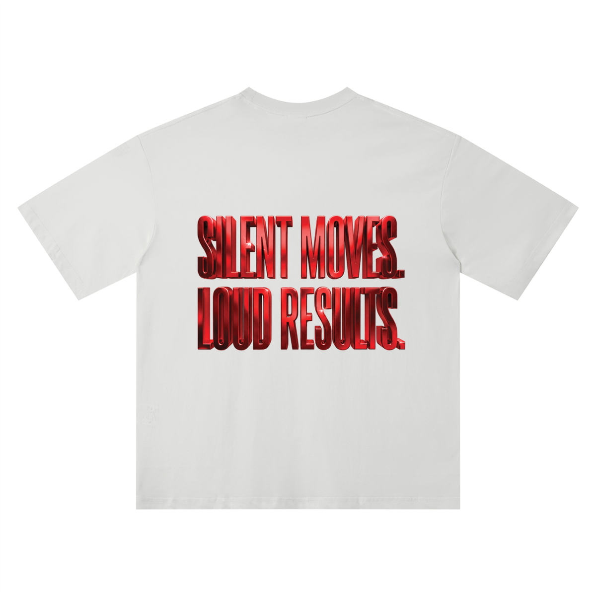 TOBU SILENT MOVES LOUD RESULTS QUICK DRY SMART T-SHIRT | UNISEX 150 GSM LIGHTWEIGHT TEE