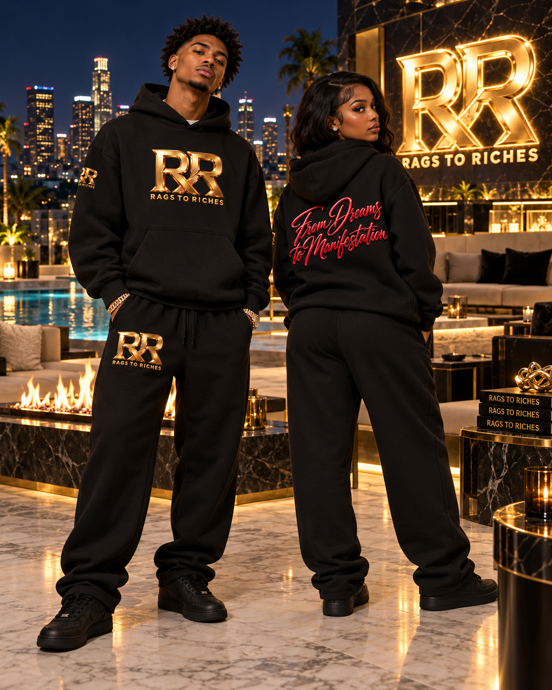 RAGS TO RICHES — DREAMS TO MANIFESTATION Heavyweight Oversized Hoodie | 380 GSM
