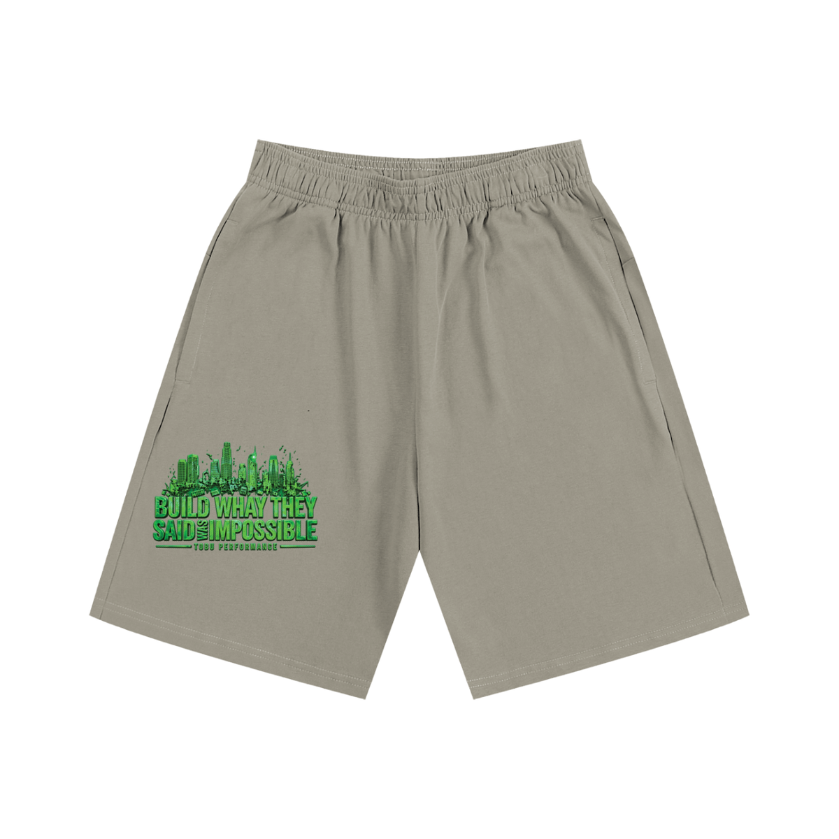 TOBU Build What They Said Was Impossible Heavyweight Cotton Shorts