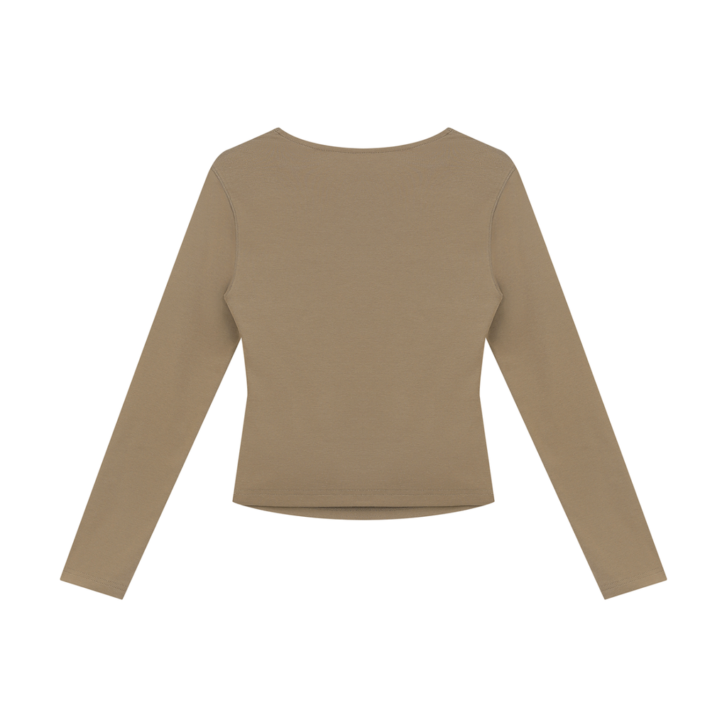 ALL MONEY IS LEGAL LADIES NIGHT WOMEN’S RUCHED LONG SLEEVE T-SHIRT | 210 GSM SQUARE-NECK TOP