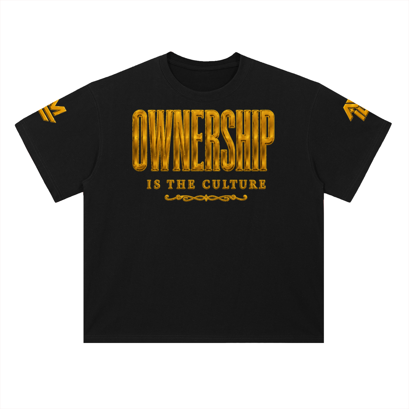 OWNERSHIP IS THE CULTURE 300 GSM HEAVYWEIGHT DROP-SHOULDER COTTON TEE