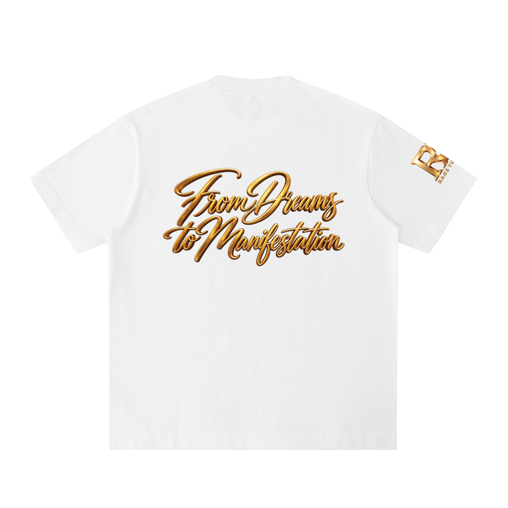 RAGS TO RICHES HEAVYWEIGHT VINTAGE WASHED FRAYED T-SHIRT | 430 GSM PREMIUM COTTON TEE