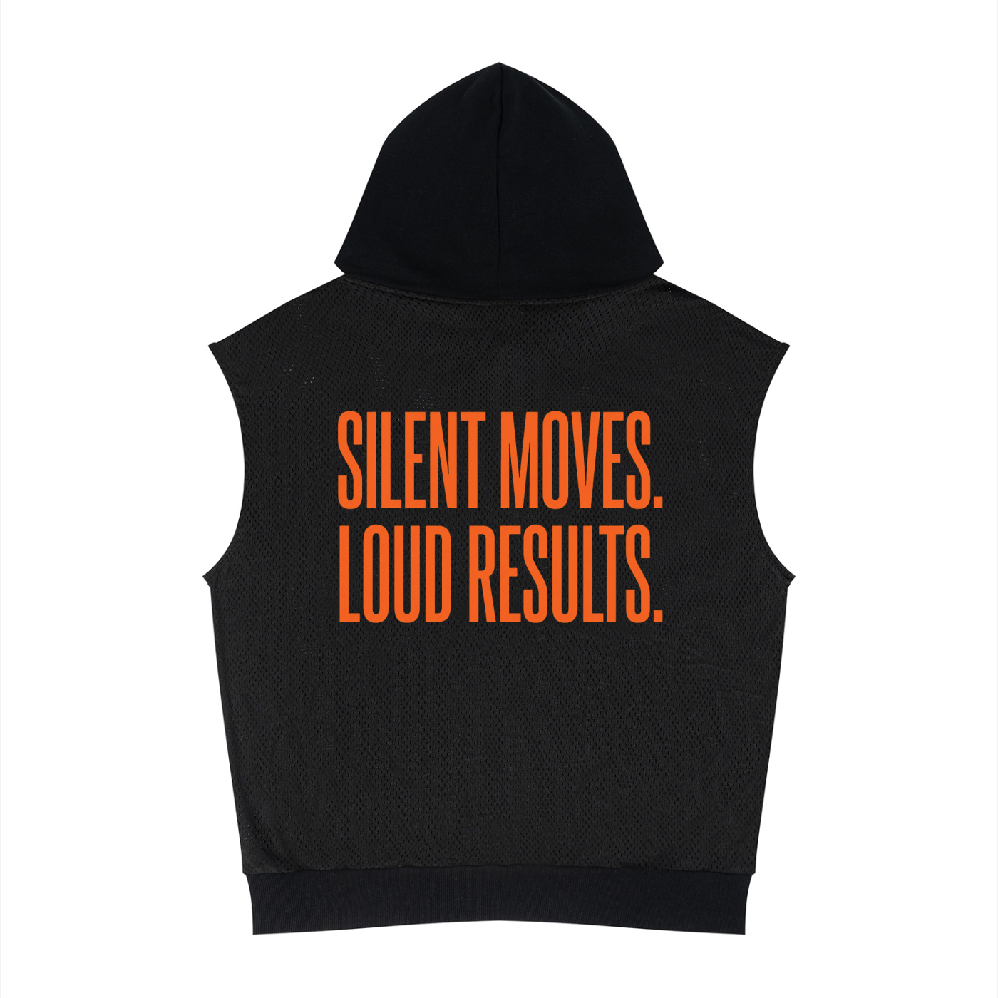 ALL MONEY IS LEGAL Panel Mesh Sleeveless Hoodie