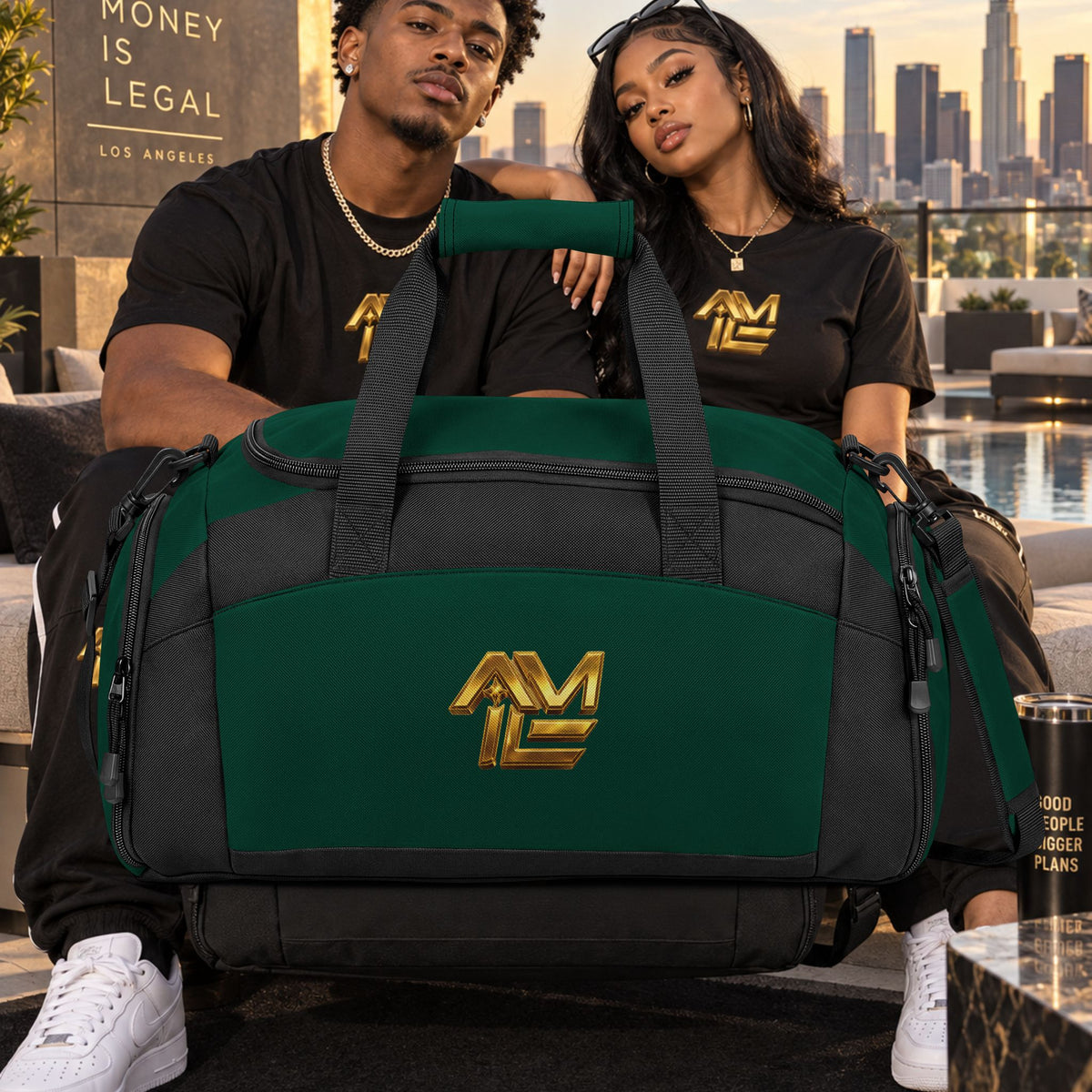 ALL MONEY IS LEGAL HUSTLE OR DON’T EAT DUFFLE BAG | PREMIUM GYM, TRAVEL & EVERYDAY CARRY BAG