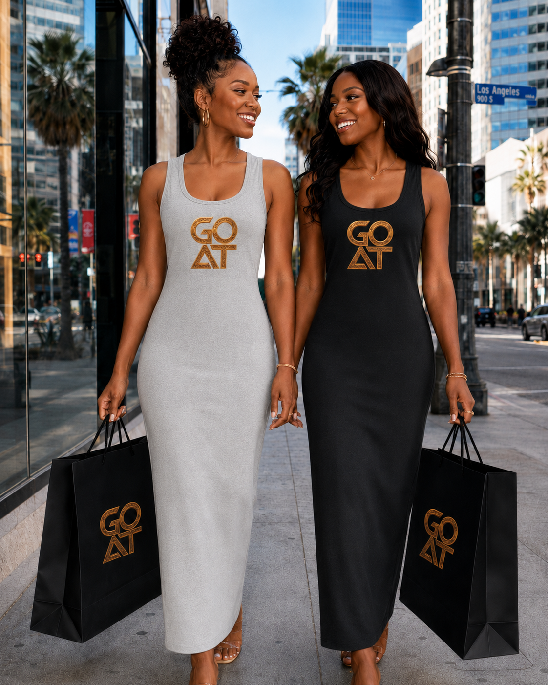 GOAT SOCIETY Egyptian Empress Slim Sleeveless Dress