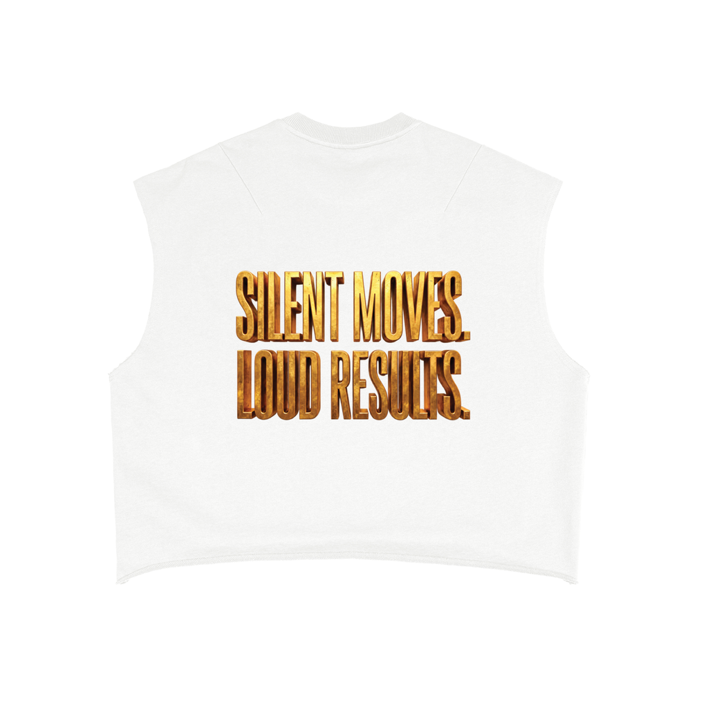 TOBU SILENT MOVES LOUD RESULTS 340 GSM FRENCH TERRY BOXY TANK TOP | UNISEX PREMIUM LIFESTYLE WEAR