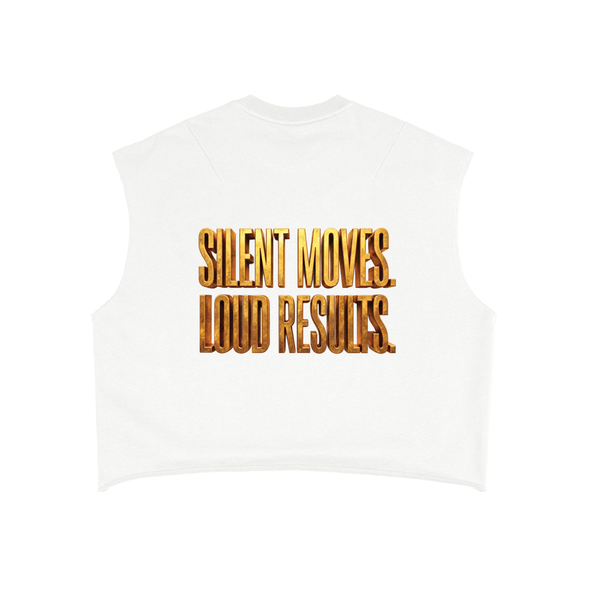 TOBU SILENT MOVES LOUD RESULTS 340 GSM FRENCH TERRY BOXY TANK TOP | UNISEX PREMIUM LIFESTYLE WEAR
