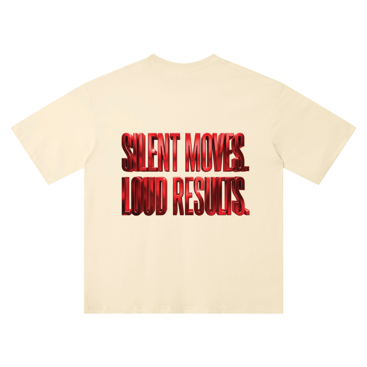 TOBU SILENT MOVES LOUD RESULTS QUICK DRY SMART T-SHIRT | UNISEX 150 GSM LIGHTWEIGHT TEE