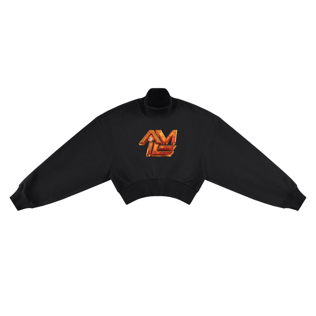 48 Laws of Power Women’s Cropped Mock Neck Sweatshirt