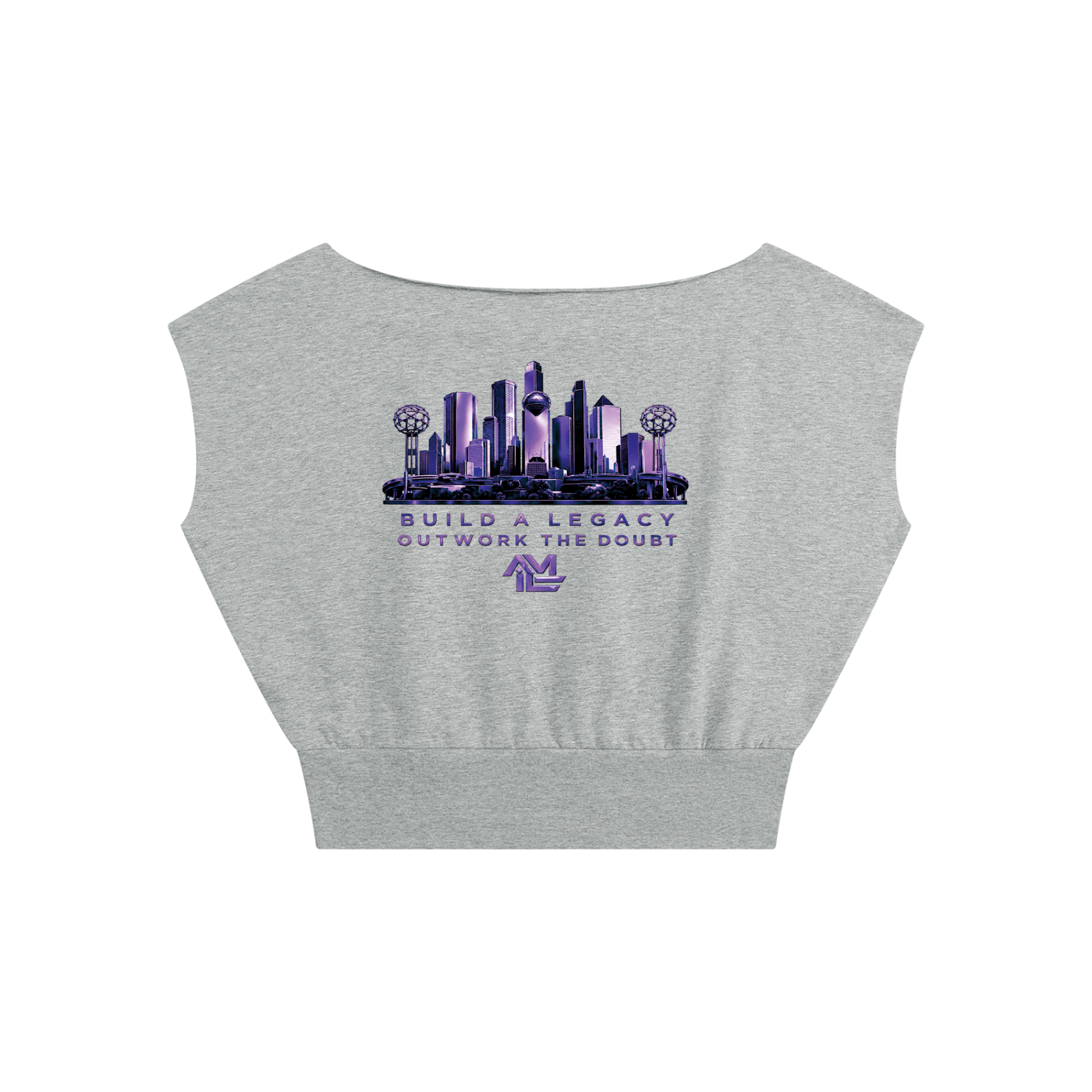 ALL MONEY IS LEGAL Originals Women’s Boatneck Raw Edge Crop T-Shirt