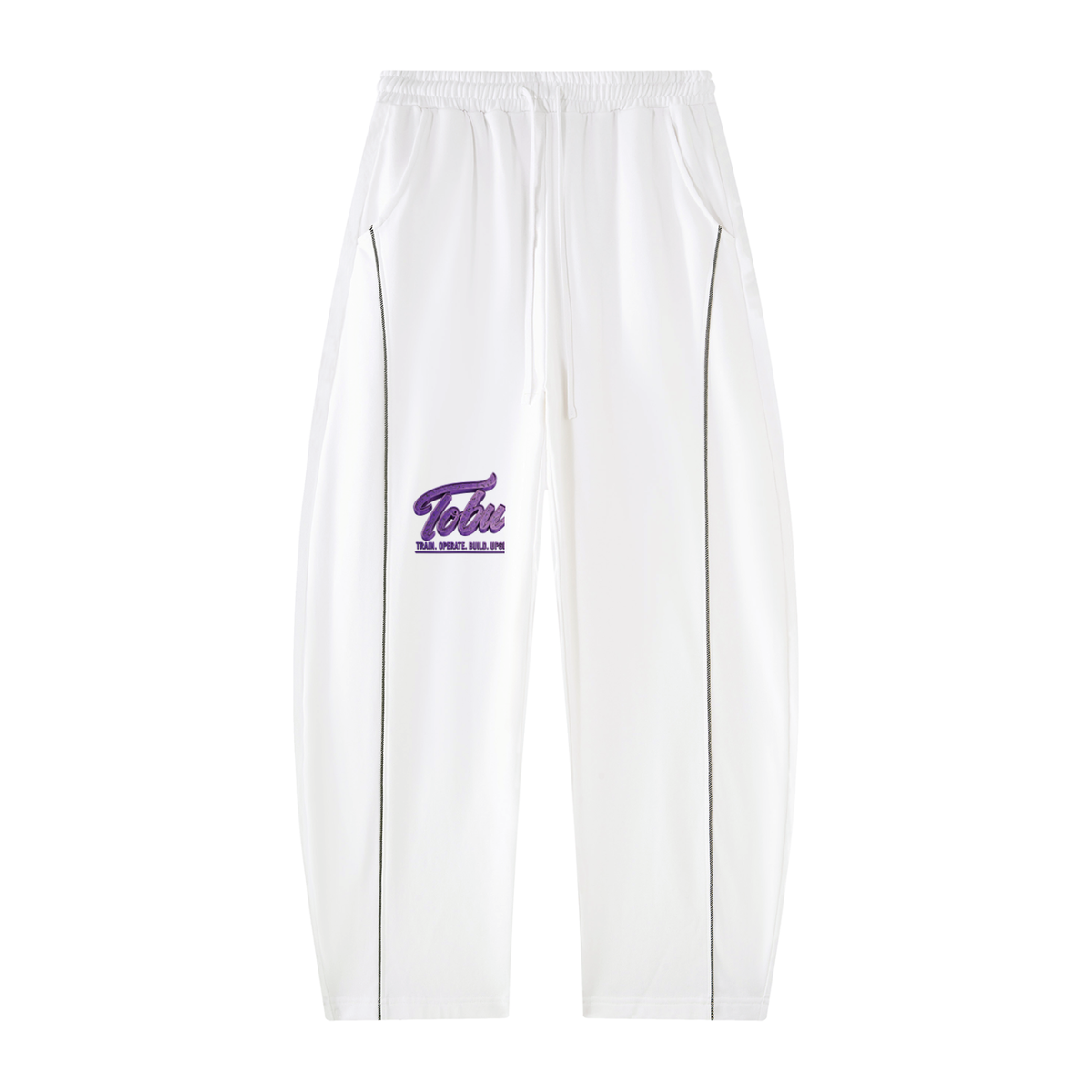 TOBU SILENT MOVES LOUD RESULTS UNISEX 390 GSM HEAVYWEIGHT BARREL LEG SWEATPANTS | PREMIUM PERFORMANCE LIFESTYLE FIT