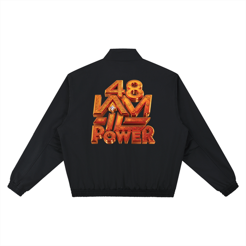 48 LAWS OF POWER | STAND COLLAR BOMBER JACKET