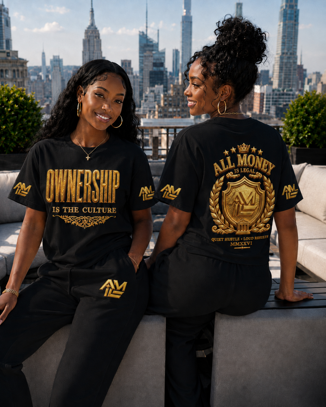 OWNERSHIP IS THE CULTURE 300 GSM HEAVYWEIGHT DROP-SHOULDER COTTON TEE