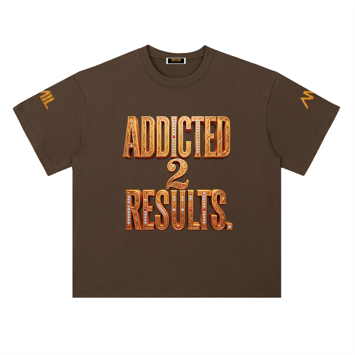 ADDICTED 2 RESULTS 300 GSM HEAVYWEIGHT COTTON T-SHIRT | UNISEX OVERSIZED PREMIUM LIFESTYLE TEE