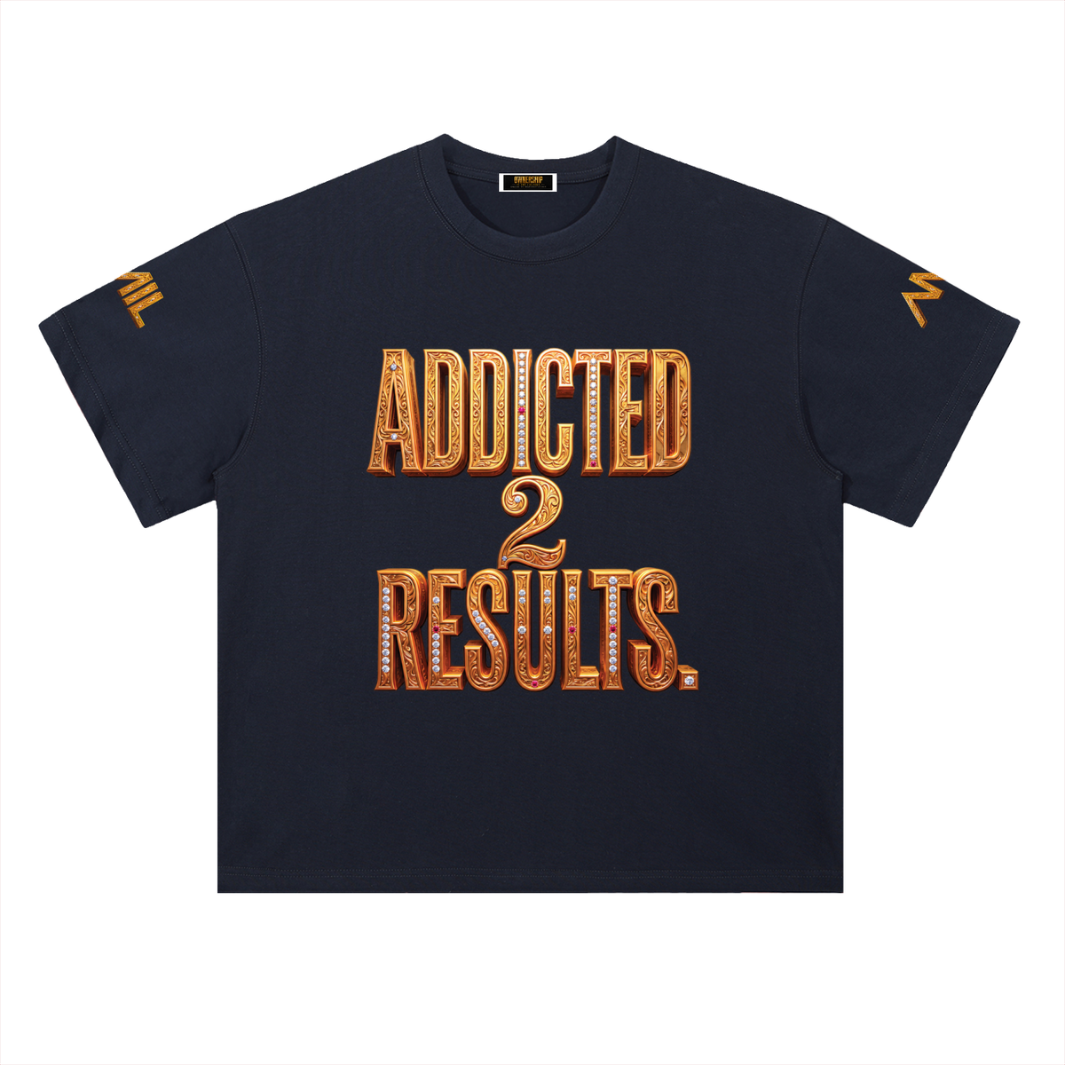 ADDICTED 2 RESULTS 300 GSM HEAVYWEIGHT COTTON T-SHIRT | UNISEX OVERSIZED PREMIUM LIFESTYLE TEE