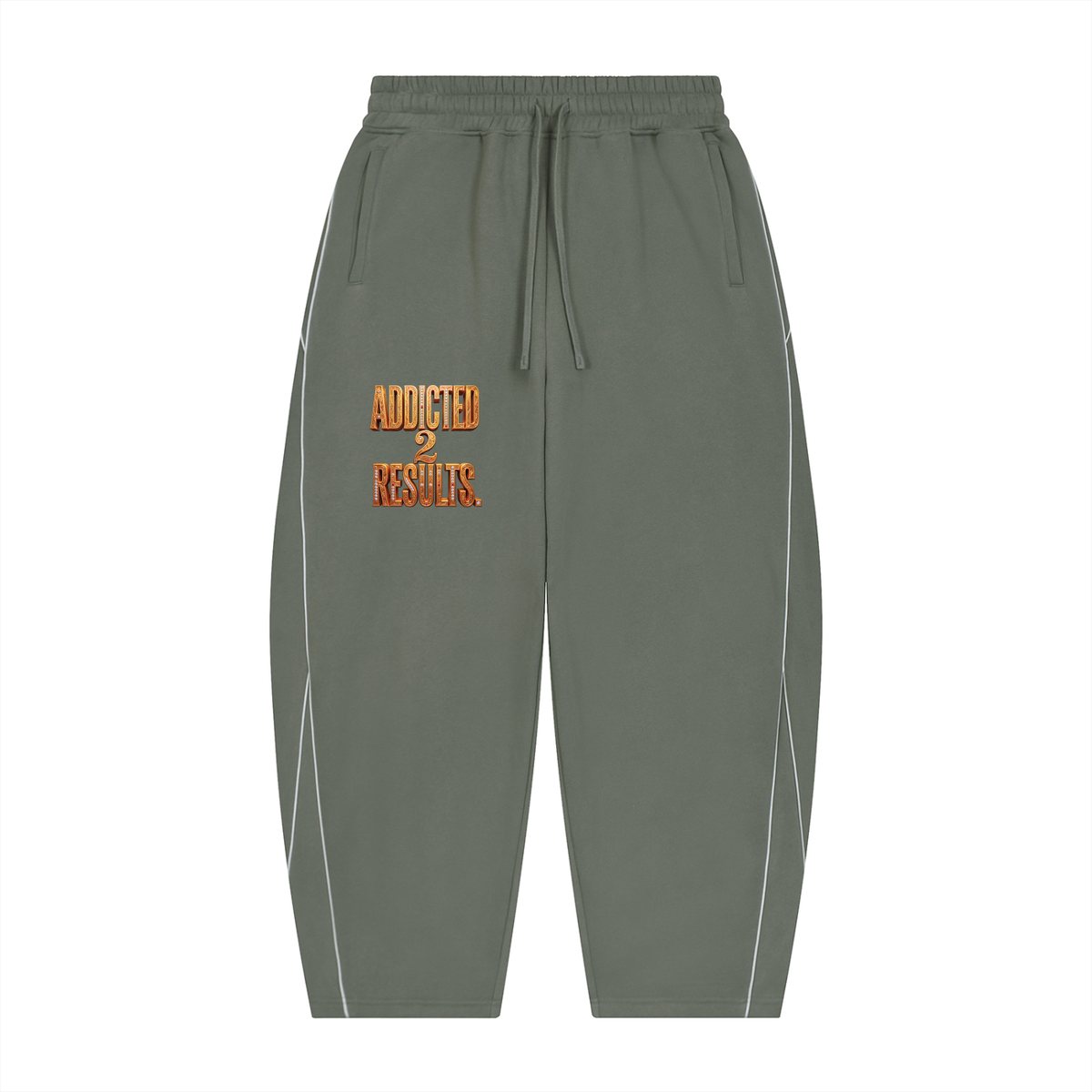 ADDICTED 2 RESULTS 345 GSM FLEECE BARREL LEG SWEATPANTS | UNISEX PREMIUM LIFESTYLE PANTS