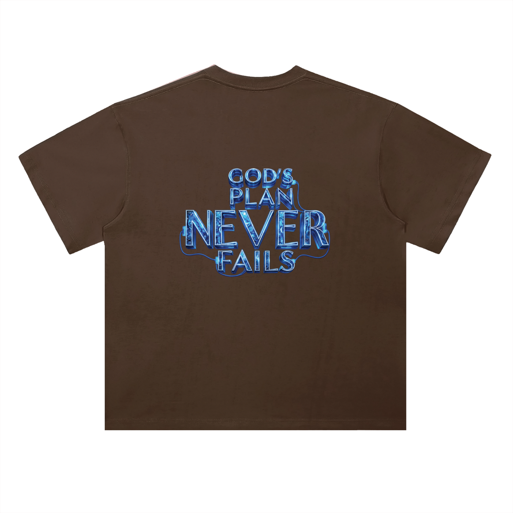 I DON’T NEED A PLAN B 300 GSM HEAVYWEIGHT DROP SHOULDER COTTON T-SHIRT